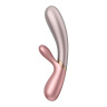 Нежно-розовый вибратор-кролик Hot Lover с возможностью управления через приложение - 19,3 см. купить в секс шопе