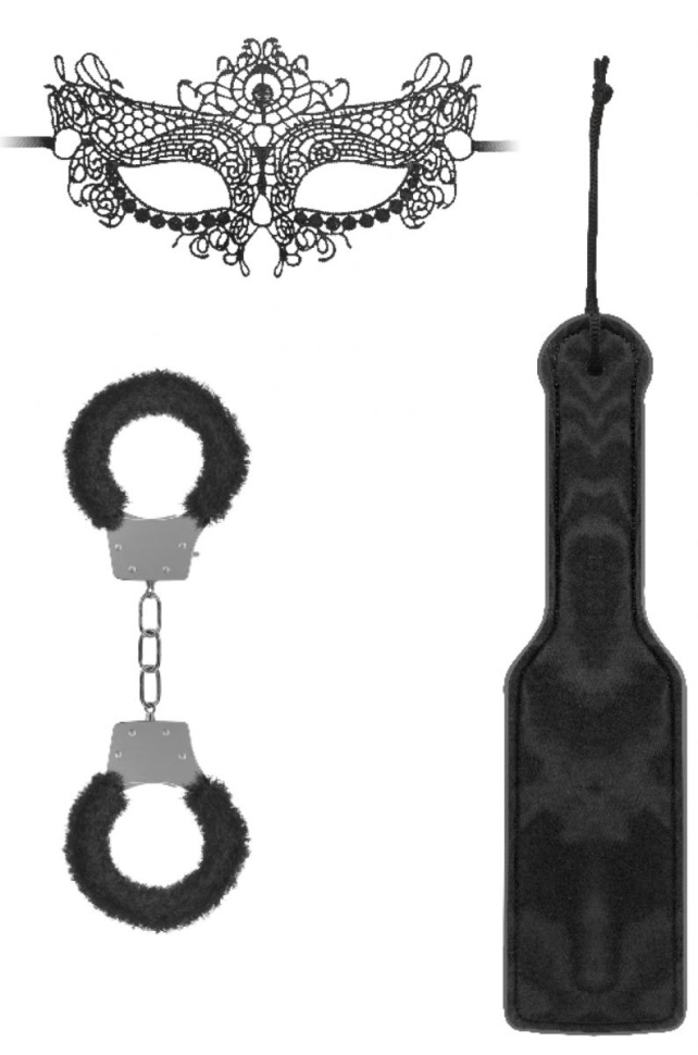 Черный игровой набор Introductory Bondage Kit №4 купить в секс шопе