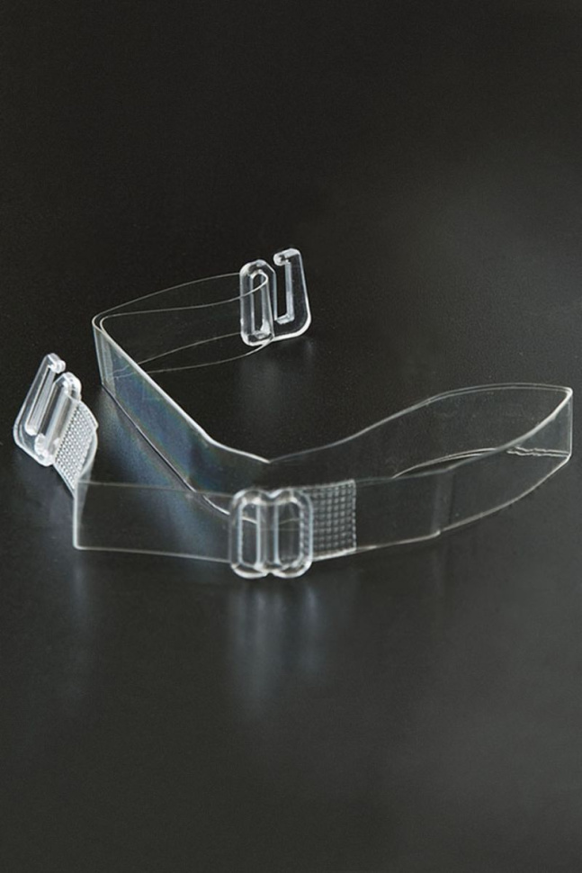 Силиконовые бретели с пластиковым крючком шириной 10 мм - 2 шт. купить в секс шопе
