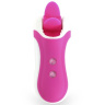 Розовый оросимулятор Clitella со сменными насадками для вращения купить в секс шопе