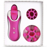 Розовый оросимулятор Clitella со сменными насадками для вращения купить в секс шопе