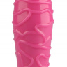 Розовая анальная втулка с венками - 17,5 см. купить в секс шопе