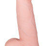 Фаллоимитатор с мошонкой на подошве-присоске ART-Style №22 - 18,5 см. купить в секс шопе
