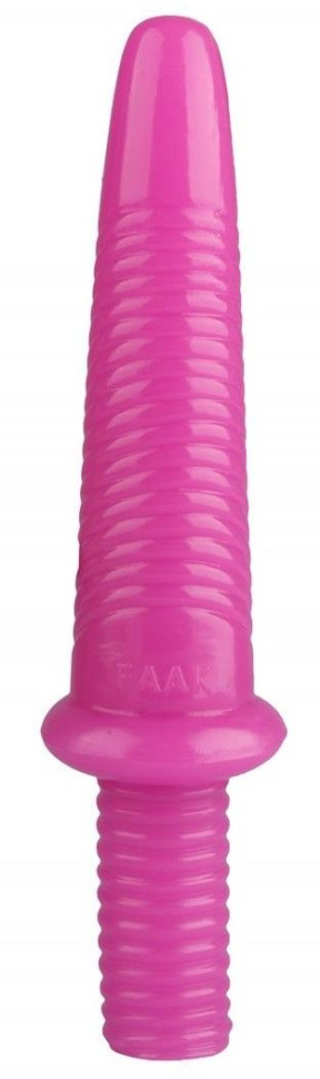 Розовый анальный стимулятор  Буравчик  - 31 см. купить в секс шопе