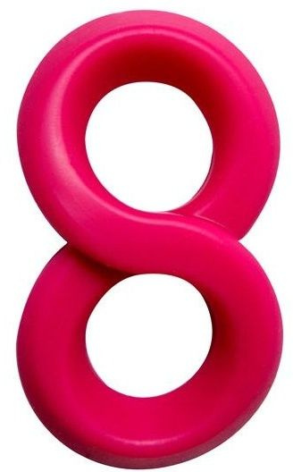 Розовое эрекционное кольцо на пенис RINGS LIQUID SILICONE купить в секс шопе