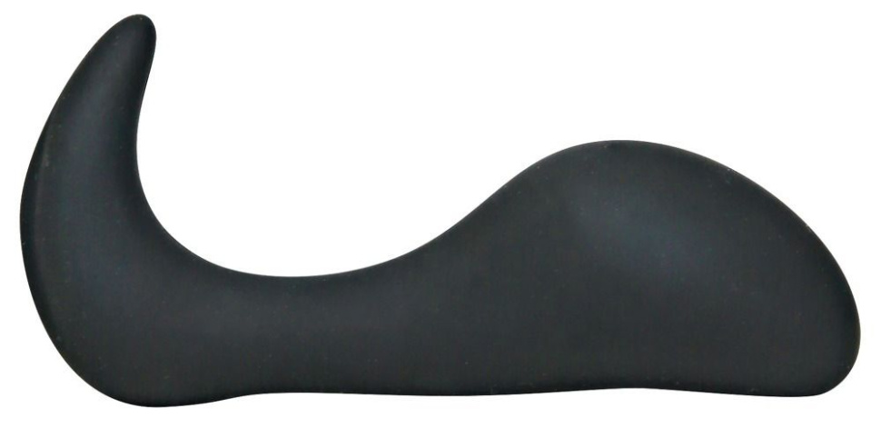 Анальный стимулятор с изогнутым стволом Black Velvet  - 10,5 см. купить в секс шопе