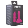 Розовая вибровтулка с выносным пультом управления вибрацией  POPO Pleasure - 11,9 см. купить в секс шопе