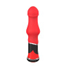 Красный анальный вибратор фаллической формы BOOTYFUL BULBED VIBE купить в секс шопе
