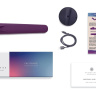 Фиолетовый вибратор для пар Crescendo - 21 см. купить в секс шопе