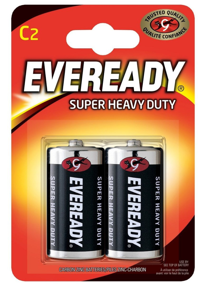 Батарейки EVEREADY SUPER R14 С 1,5V - 2 шт. купить в секс шопе