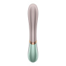 Зелёно-розовый вибратор-кролик Hot Lover с возможностью управления через приложение - 19,3 см. купить в секс шопе