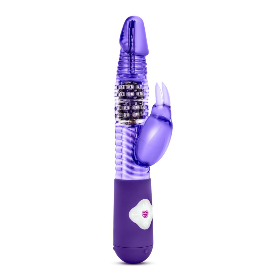 Фиолетовый вибратор с клиторальной стимуляцией Luxe Rabbit 2 - 26 см. купить в секс шопе