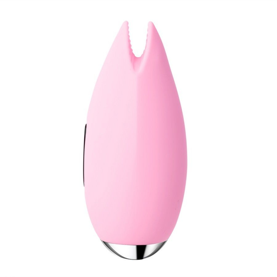 Розовый вибростимулятор клитора Candy с эффектом  поцелуя рыбки  купить в секс шопе