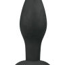 Черный анальный плаг Rocket Plug - 9 см. купить в секс шопе