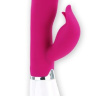 Розовый вибратор Felix с клиторальным стимулятором - 21 см. купить в секс шопе