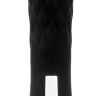 Черный стильный вибромассажер с 7 режимами пульсации - 20 см.  купить в секс шопе