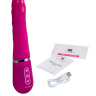 Розовый нереалистичный вибратор Ailighter Smart Telescopic Lover - 27,1 см. купить в секс шопе