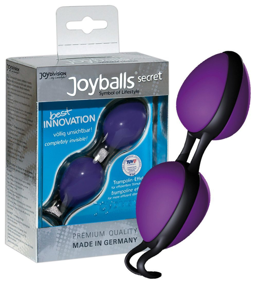 Фиолетовые вагинальные шарики Joyballs secret  купить в секс шопе