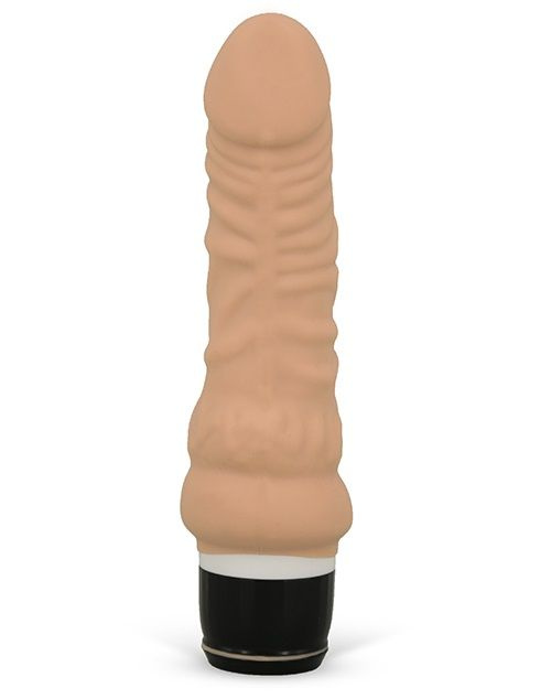 Вибратор-реалистик с богатым рельефом PURRFECT SILICONE CLASSIC MINI - 16 см. купить в секс шопе