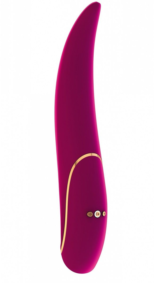 Розовый вибратор Aviva с тонким кончиком - 19,8 см. купить в секс шопе