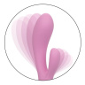 Розовый ультрагибкий вибратор-кролик Zoie - 17,75 см. купить в секс шопе