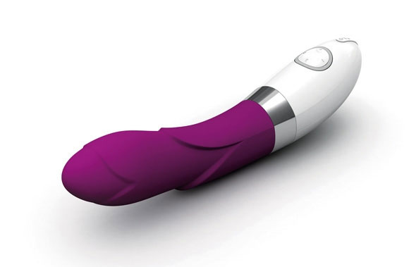 Фиолетовый вибратор украшенный лепестками Iris Deep Rose (LELO) купить в секс шопе