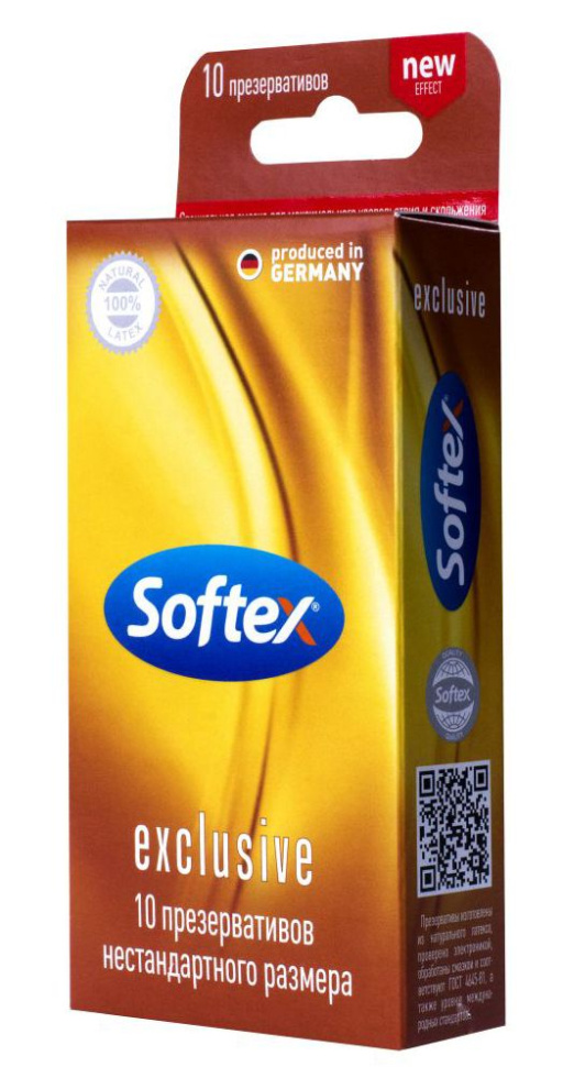 Презервативы нестандартного размера Softex Excluziv - 10 шт. купить в секс шопе