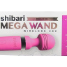 Розовый жезловый массажер Deluxe Mega Wand Wireless 28x купить в секс шопе