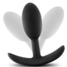 Черная анальная пробка Wearable Vibra Slim Plug Small - 8,9 см.  купить в секс шопе