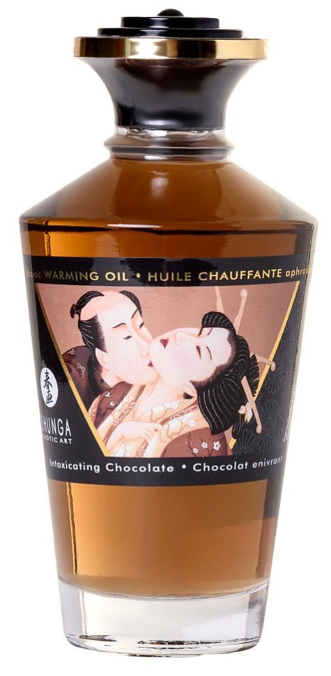Массажное интимное масло с ароматом шоколада - 100 мл. купить в секс шопе