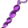 Фиолетовая анальная цепочка из геля - 22 см. купить в секс шопе