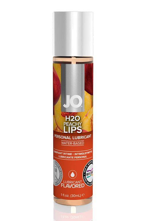 Лубрикант с ароматом персика JO Flavored Peachy Lips - 30 мл. купить в секс шопе