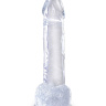 Прозрачный фаллоимитатор 7  Cock with Balls - 20,3 см. купить в секс шопе
