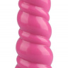 Розовая витая анальная втулка - 25 см. купить в секс шопе