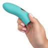 Бирюзовая вибронасадка на палец Marvelous Tickler - 10,25 см. купить в секс шопе