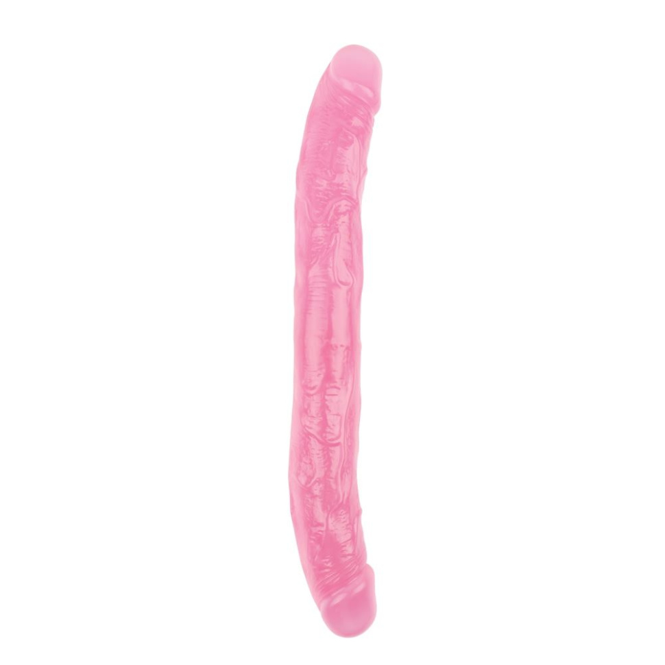 Розовый двусторонний фаллоимитатор 12.8 Inch Dildo - 32,5 см. купить в секс шопе