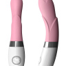 Розовый, украшенный лепестками вибратор Iris Pink - 22 см. купить в секс шопе