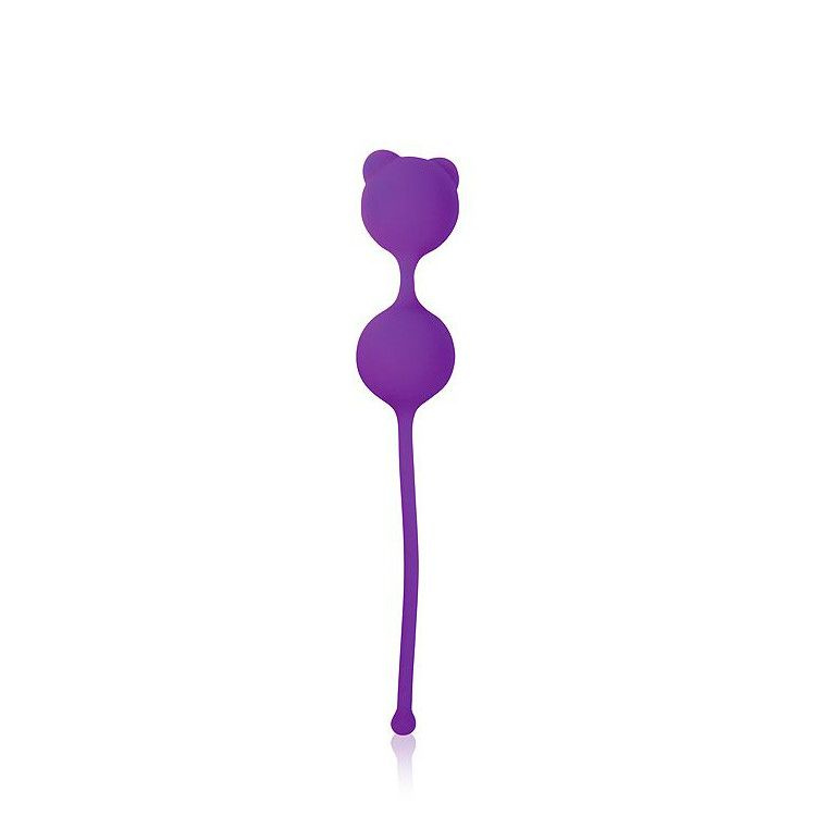 Фиолетовые вагинальные шарики с ушками Cosmo купить в секс шопе
