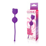 Фиолетовые вагинальные шарики с ушками Cosmo купить в секс шопе