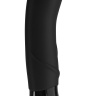 Элегантный чёрный перезаряжаемый вибратор BIG BOSS G5 - 23,5 см. купить в секс шопе