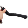 Черный анальный вибратор Rectal Reacher Vibe - 25 см. купить в секс шопе