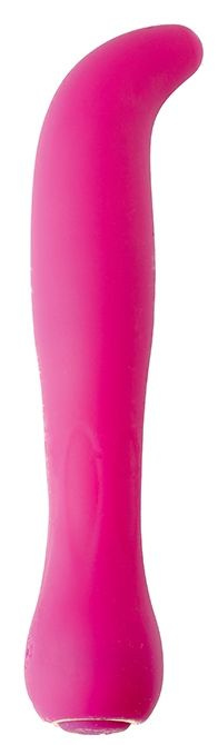 Ярко-розовый перезаряжаемый G-вибратор BAELLI - 12 см. купить в секс шопе