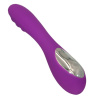 Фиолетовый вибромассажер с нагревом Capella - 19 см. купить в секс шопе