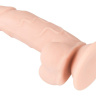 Телесный реалистичный фаллоимитатор на присоске - 17 см. купить в секс шопе