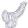 Прозрачный фаллоимитатор 7.5  Cock with Balls - 21,6 см. купить в секс шопе