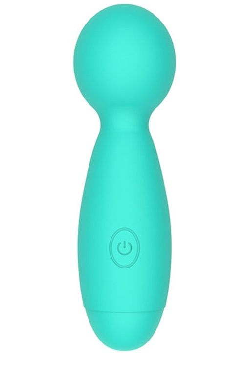 Зеленый мини-вибратор Vivi с шаровидной головкой - 13,4 см. купить в секс шопе
