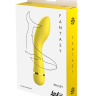 Желтый перезаряжаемый вибратор Whaley - 16,8 см. купить в секс шопе
