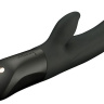 Черный вибромассажер LEOPARD с 10 режимами вибрации - 23,7 см. купить в секс шопе