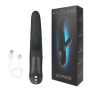 Черный вибромассажер LEOPARD с 10 режимами вибрации - 23,7 см. купить в секс шопе