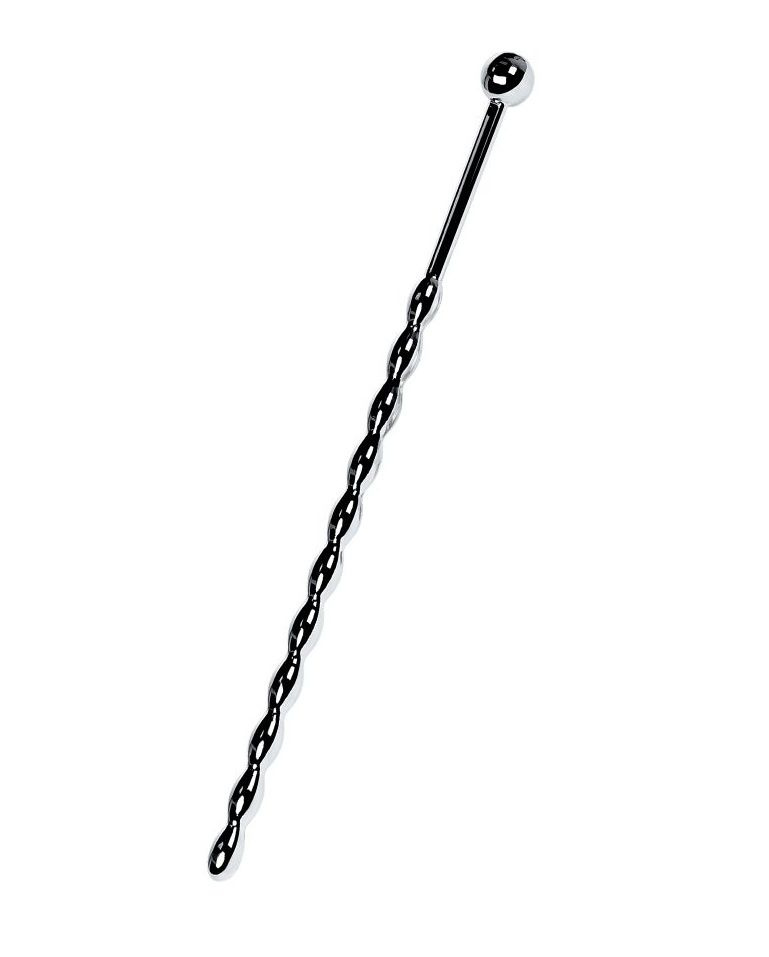 Серебристый длинный уретральный плаг-косичка TOYFA Metal - 15,7 см. купить в секс шопе